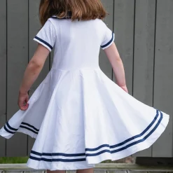 Barn Geggamoja Klänningar<Seglarklänning Vit