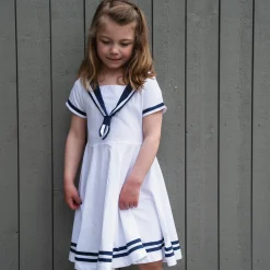 Barn Geggamoja Klänningar<Seglarklänning Vit