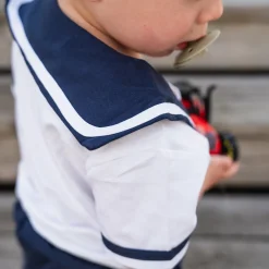 Barn Geggamoja Shorts|Bodys<Seglarset Baby Vit