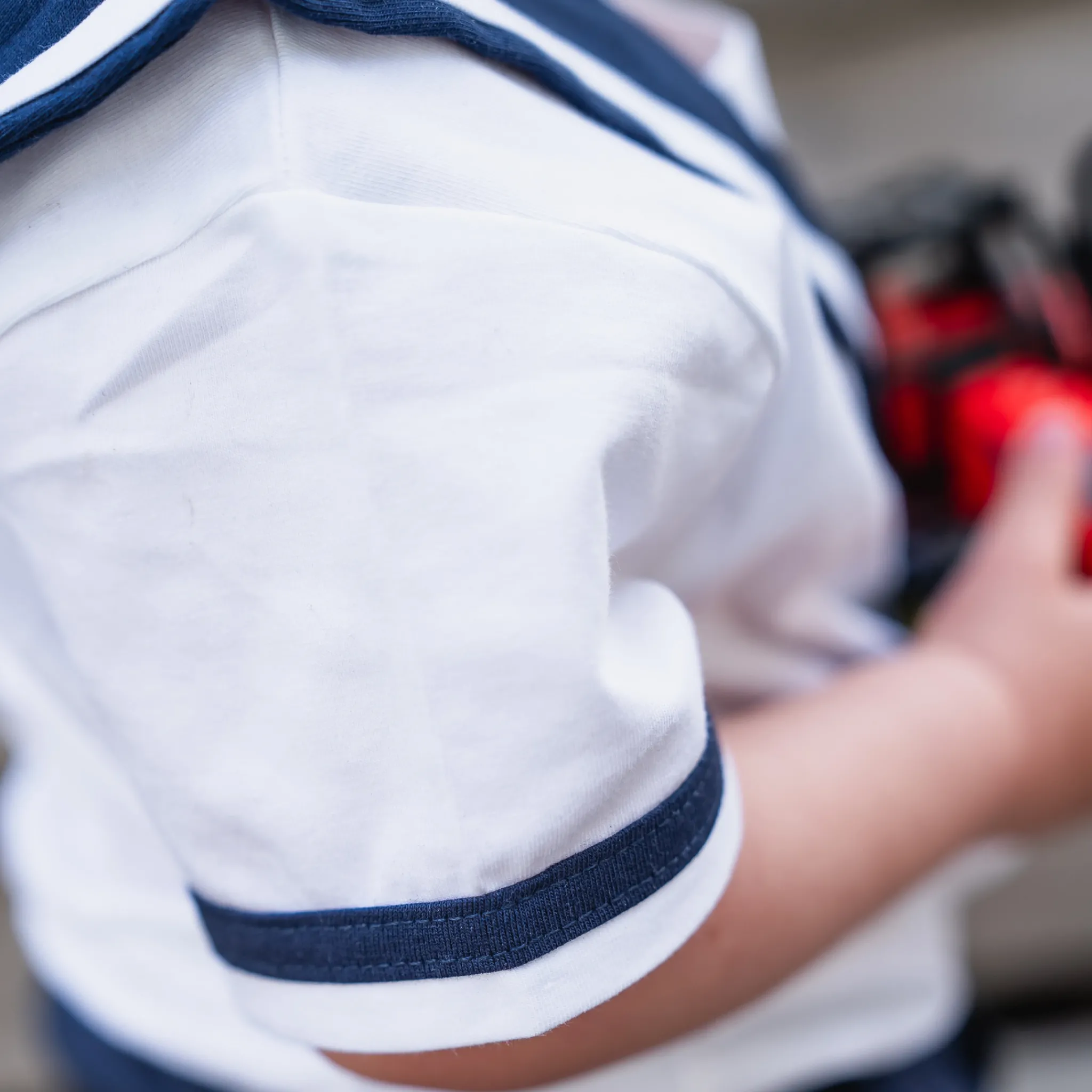 Barn Geggamoja Shorts|Bodys<Seglarset Baby Vit