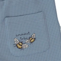 Barn Geggamoja Shorts<Shorts Waffle Dusty Blue