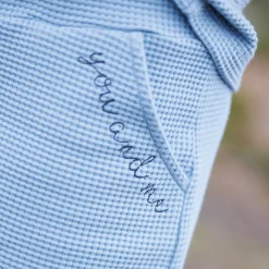 Barn Geggamoja Shorts<Shorts Waffle Dusty Blue