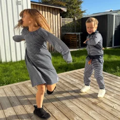 Barn Geggamoja Klänningar<Singoallaklänning Navy/Beige