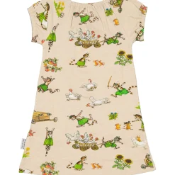 Barn Geggamoja Klänningar<Singoallaklänning Pettson och Findus Beige