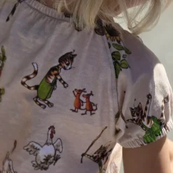 Barn Geggamoja Klänningar<Singoallaklänning Pettson och Findus Beige