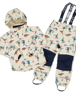 Barn Geggamoja Skal Och Regnkläder<Skalbyxa Pippi Långstump Beige