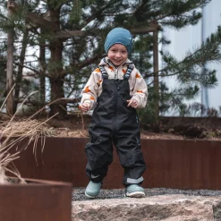 Barn Geggamoja Överdragsbyxor|Skal Och Regnkläder<Skalbyxor hög Svart