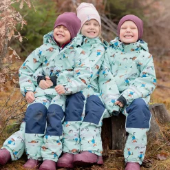 Barn Geggamoja Skal Och Regnkläder<Skalbyxor Pippi Långstrump Mint