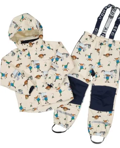 Barn Geggamoja Skal Och Regnkläder<Skaljacka Pippi Långstump Beige