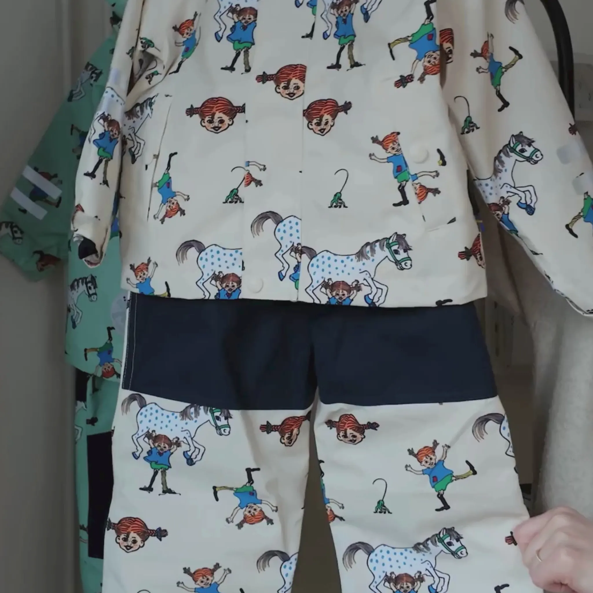 Barn Geggamoja Skal Och Regnkläder<Skaljacka Pippi Långstump Beige