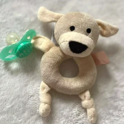 Geggamoja Mjukisdjur Och Doddi<Skallra ring beige Doddi