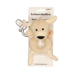 Geggamoja Mjukisdjur Och Doddi<Skallra ring beige Doddi