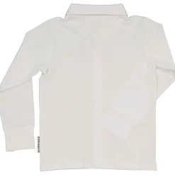 Barn Geggamoja Skjortor<Skjorta med fluga Vit/Marinblå