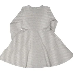 Barn Geggamoja Klänningar|Bambukläder<Snurrklänning Bambu Classic Grå/Vit