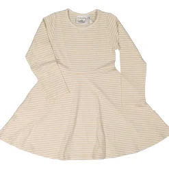 Barn Geggamoja Klänningar|Bambukläder<Snurrklänning Bambu Classic Vit/Beige