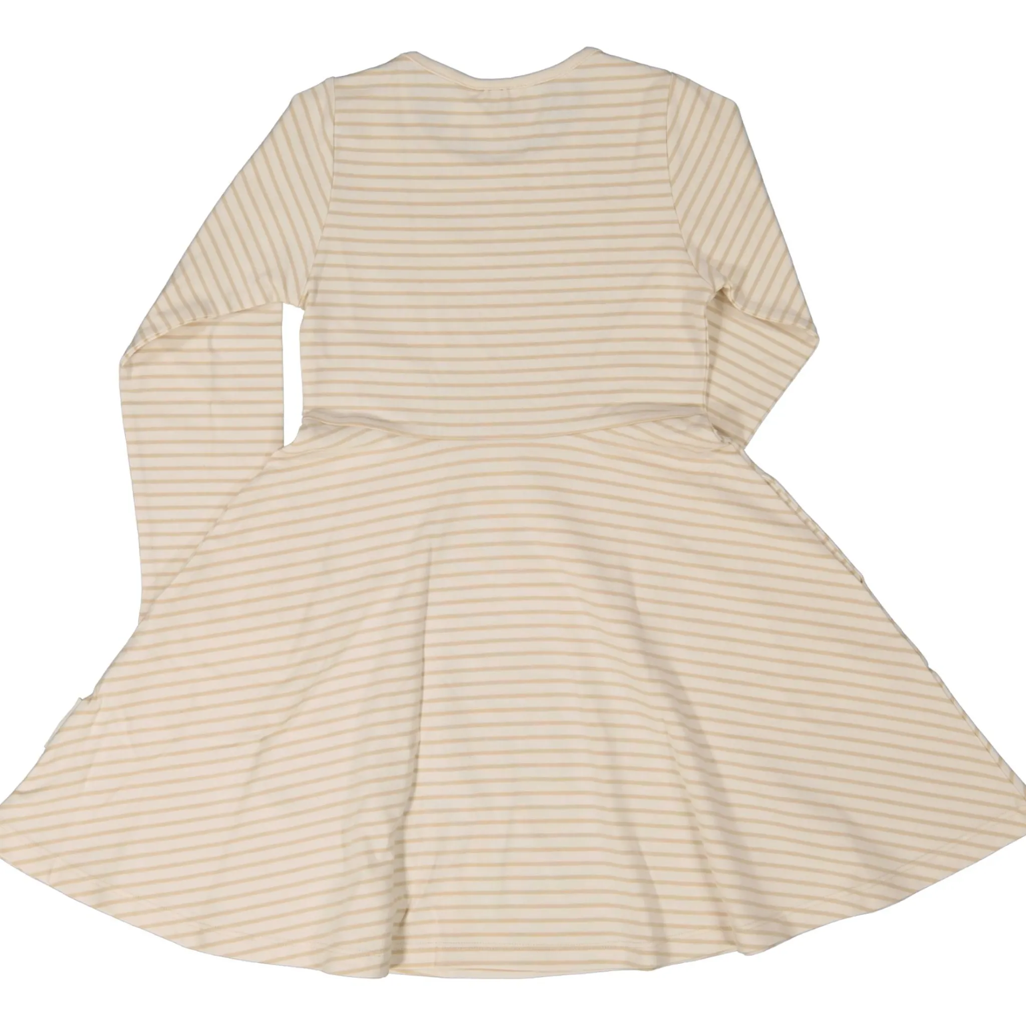 Barn Geggamoja Klänningar|Bambukläder<Snurrklänning Bambu Classic Vit/Beige