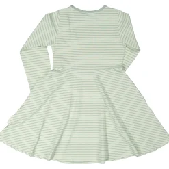 Barn Geggamoja Klänningar|Bambukläder<Snurrklänning Bambu Classic Ljusgrön/Grön