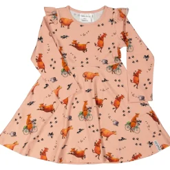 Barn Geggamoja Klänningar<Snurrklänning Mamma Mu och Kråkan Rosa