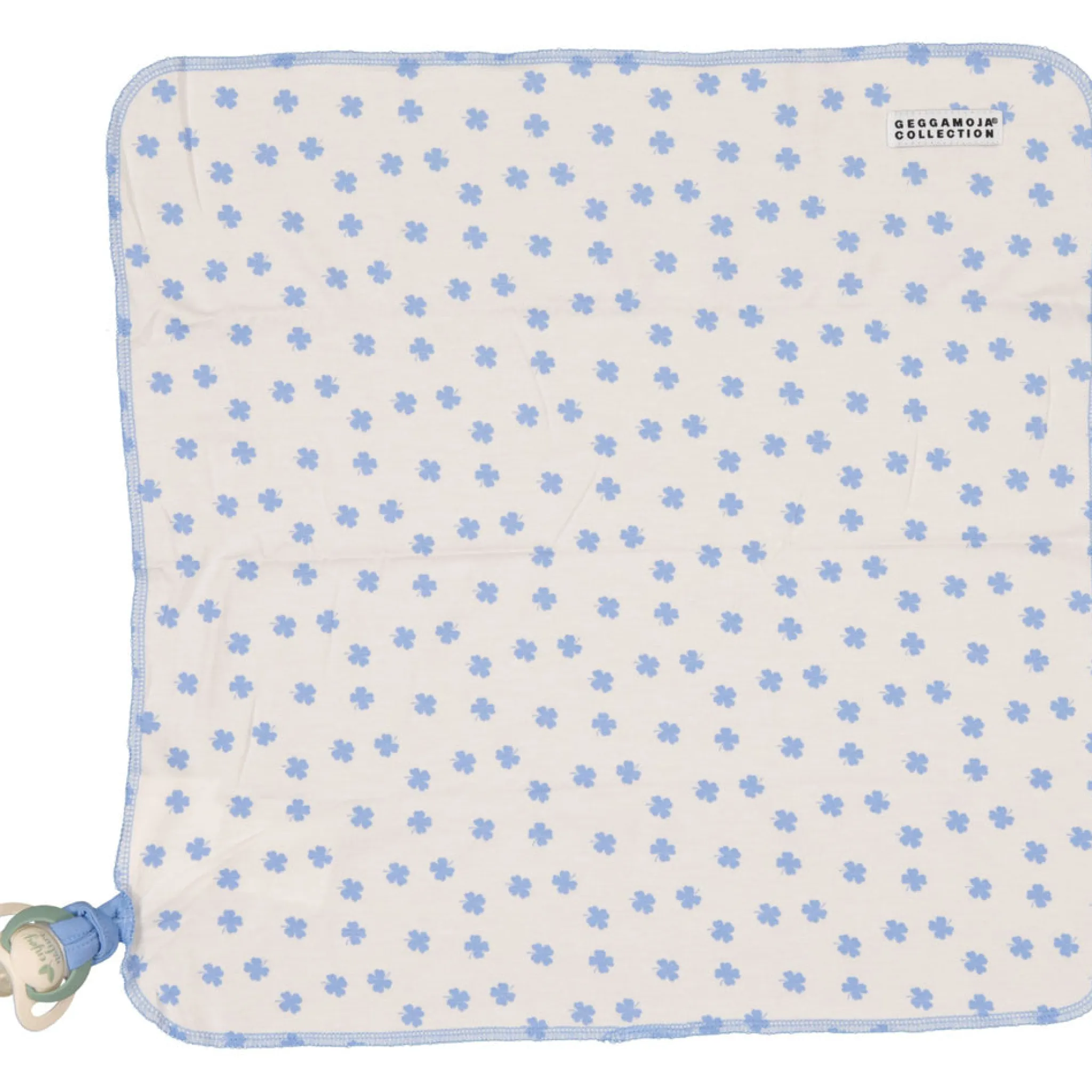 Barn Geggamoja Babyfiltar Och Snuttefiltar|Bambukläder<Snuttefilt Bambu Blå Klöver