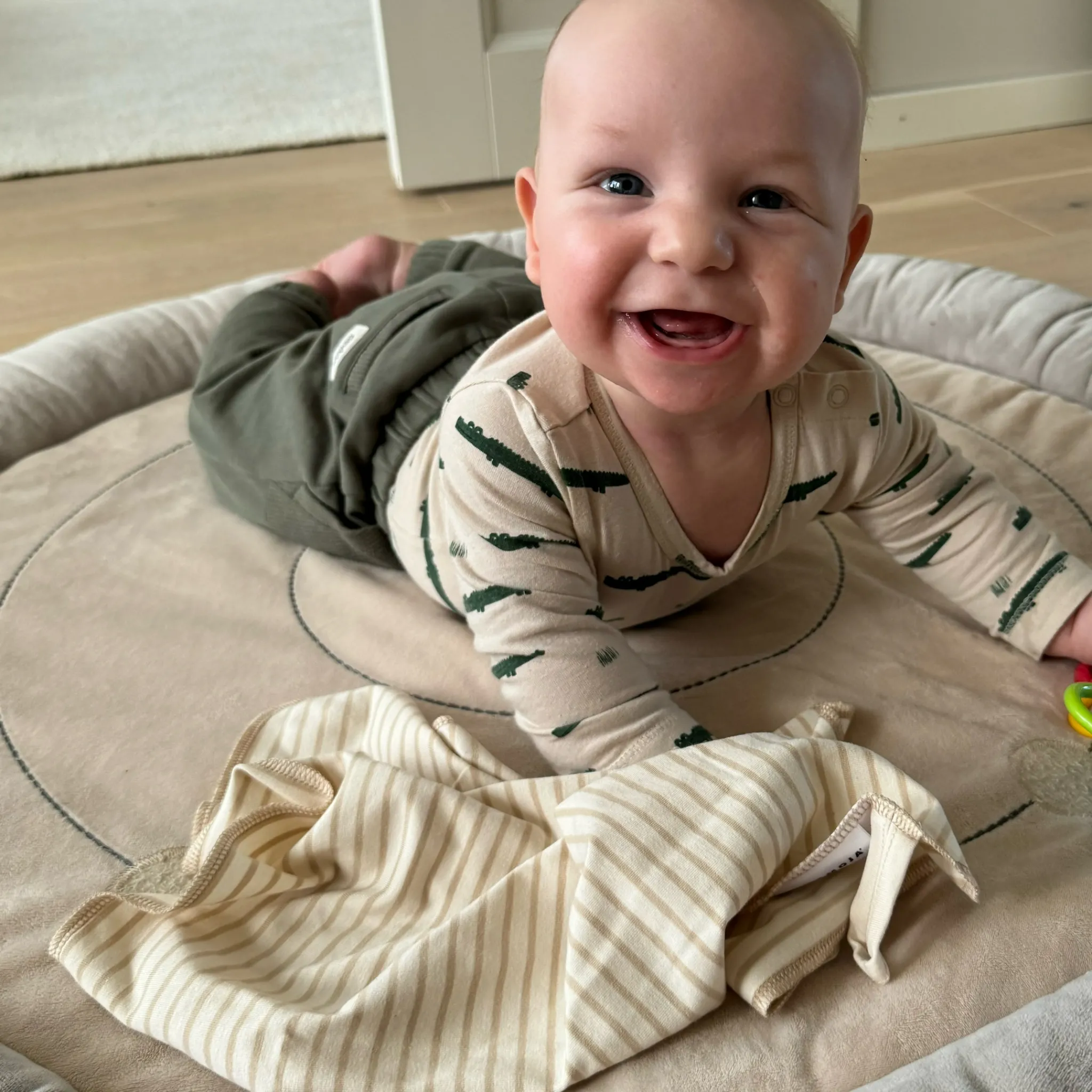 Barn Geggamoja Babyfiltar Och Snuttefiltar|Bambukläder<Snuttefilt Bambu Classic Vit/Beige