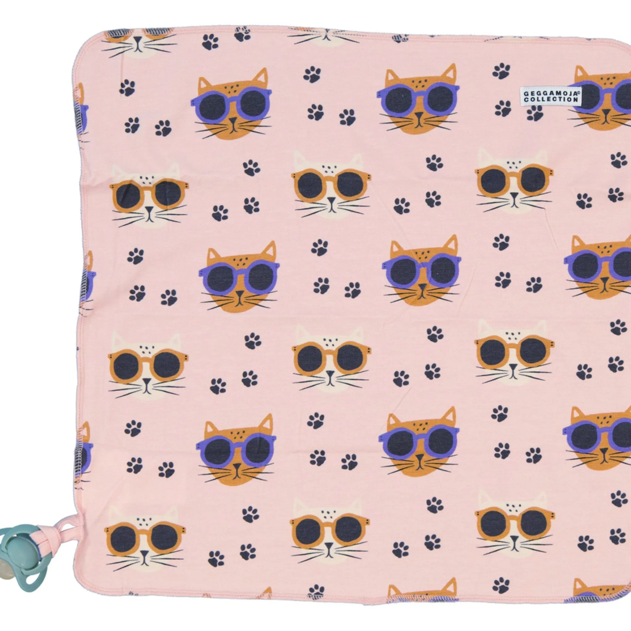 Barn Geggamoja Babyfiltar Och Snuttefiltar|Bambukläder<Snuttefilt Bambu Cool Cats Rosa