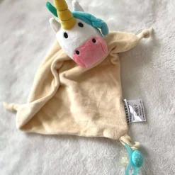 Barn Geggamoja Babyfiltar Och Snuttefiltar|Nyfödd<Snuttefilt Velor Unicorn