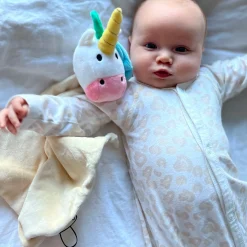 Barn Geggamoja Babyfiltar Och Snuttefiltar|Nyfödd<Snuttefilt Velor Unicorn