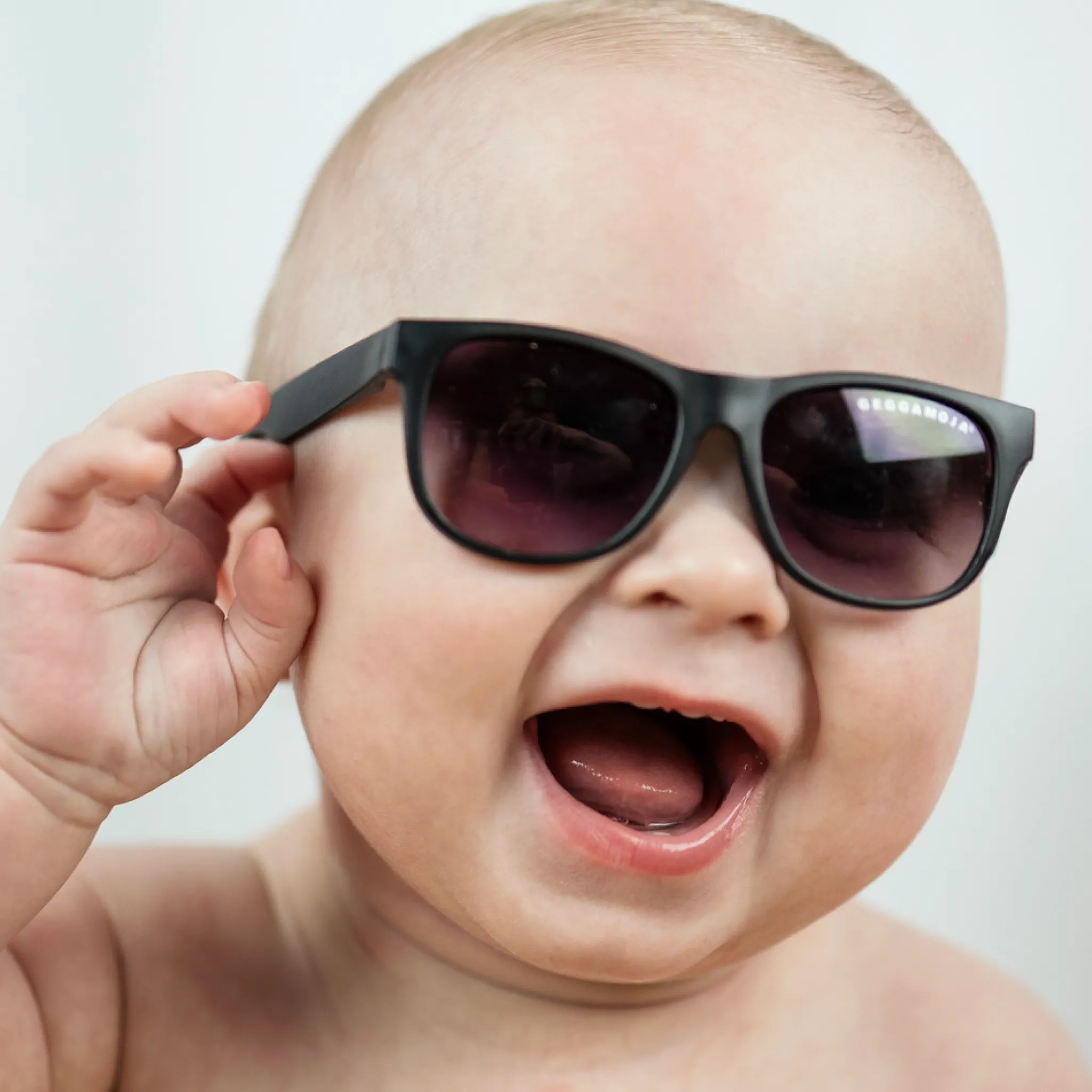 Barn Geggamoja Solglasögon|Nyfödd<Solglasögon Baby 0-10 m- Svart