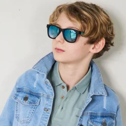 Geggamoja Solglasögon<Solglasögon Barn 6-11 År - Svart/turkos