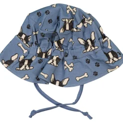 Barn Geggamoja Solhattar Och Kepsar|Bambukläder<Solhatt Bambu Bulldog Blå
