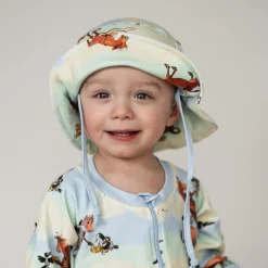 Barn Geggamoja Solhattar Och Kepsar<Solhatt Mamma Mu Och Kråkan Pastell