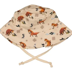 Barn Geggamoja Solhattar Och Kepsar<Solhatt Mamma Mu och Kråkan Beige