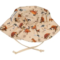 Barn Geggamoja Solhattar Och Kepsar<Solhatt Mamma Mu och Kråkan Beige