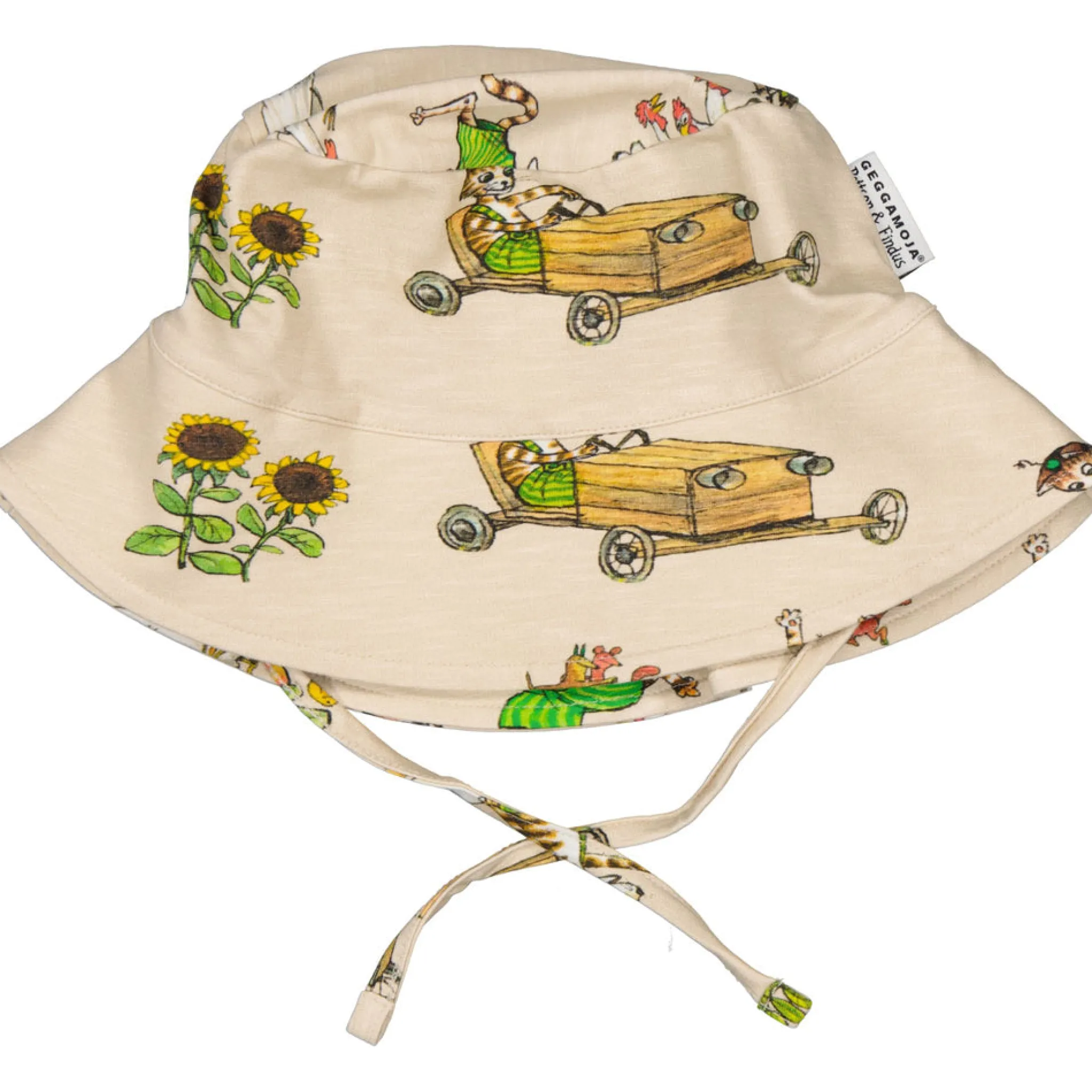 Barn Geggamoja Solhattar Och Kepsar<Solhatt Pettson och Findus Beige