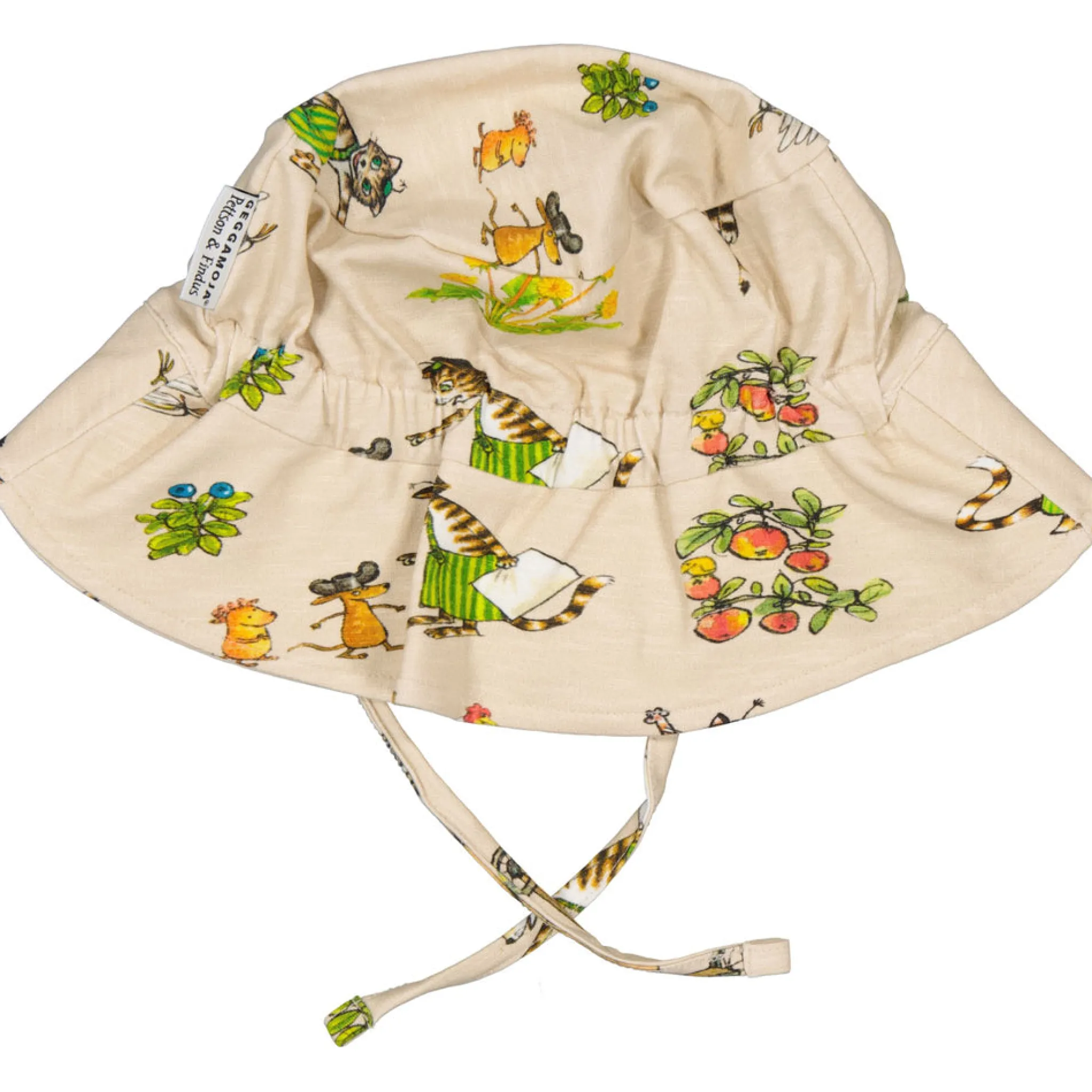 Barn Geggamoja Solhattar Och Kepsar<Solhatt Pettson och Findus Beige
