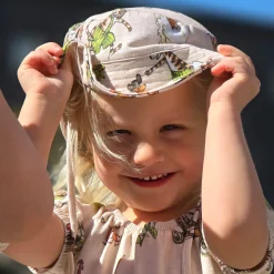 Barn Geggamoja Solhattar Och Kepsar<Solhatt Pettson och Findus Beige