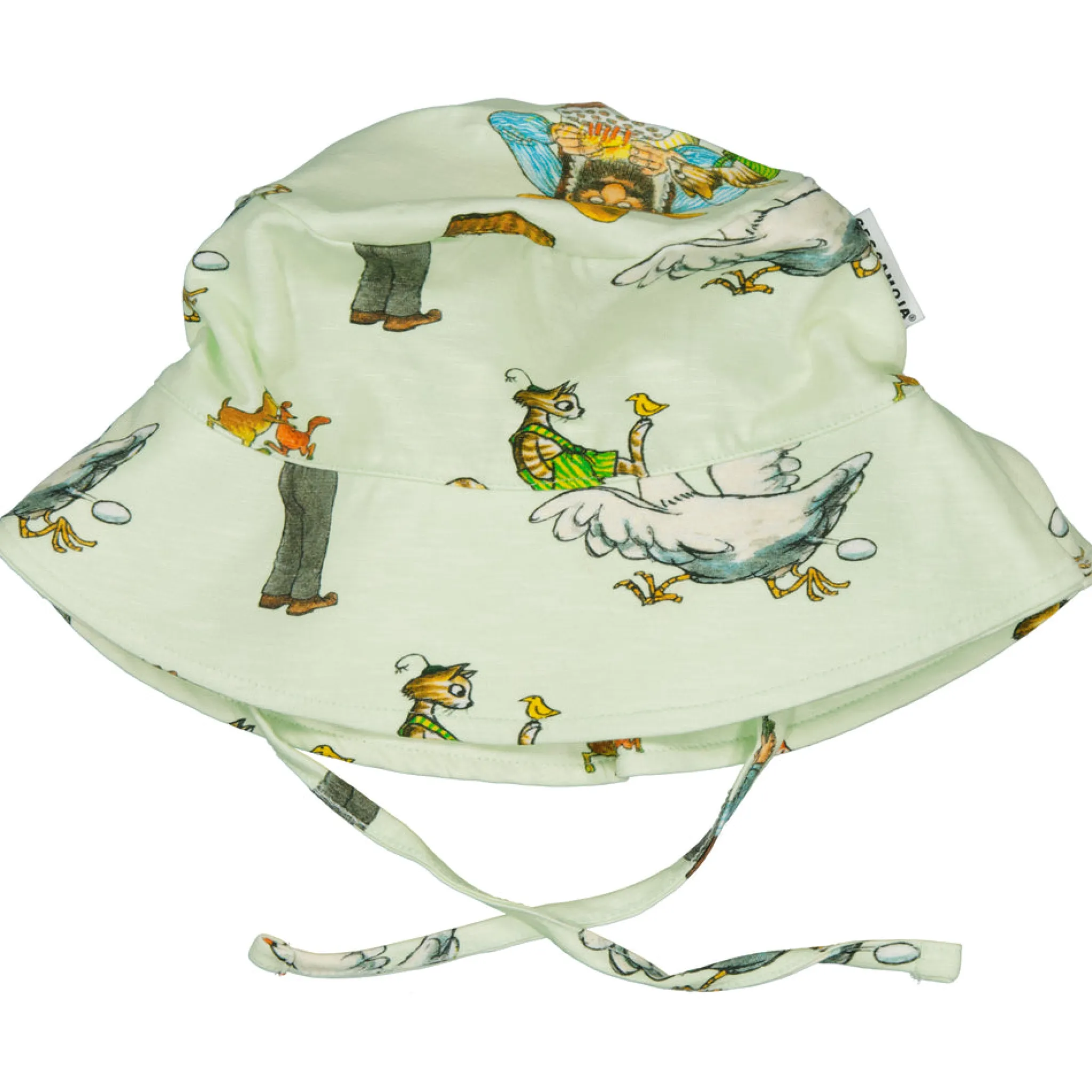 Barn Geggamoja Solhattar Och Kepsar<Solhatt Pettson och Findus Grön