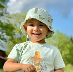 Barn Geggamoja Solhattar Och Kepsar<Solhatt Pettson och Findus Grön