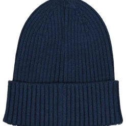 Barn Geggamoja Vintermössor<Stickad Mössa Pippi Långstrump Marinblå