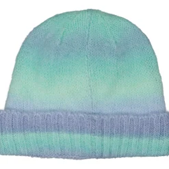 Barn Geggamoja Vintermössor<Stickad mössa Rainbow Blue