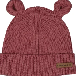 Barn Geggamoja Vintermössor<Stickad mössa Öron Rose