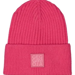 Barn Geggamoja Vintermössor<Stickad mössa Rosa