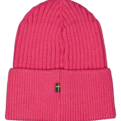 Barn Geggamoja Vintermössor<Stickad mössa Rosa