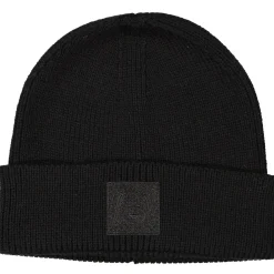 Barn Geggamoja Vintermössor<Stickad mössa Svart Doddi