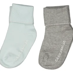 Barn Geggamoja Underkläder Och Strumpor|Nyfödd<Strumpor baby två-pack Grå/Grön