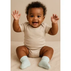 Barn Geggamoja Underkläder Och Strumpor|Nyfödd<Strumpor baby två-pack Grå/Grön