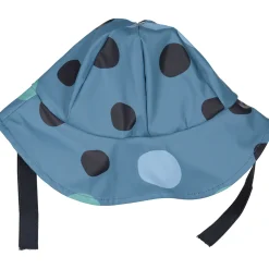 Barn Geggamoja Solhattar Och Kepsar<Sydväst /Regnhatt fodrad Prickig Blå