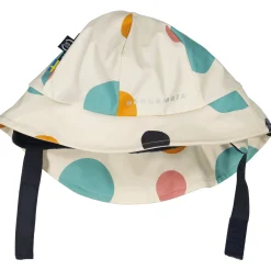 Barn Geggamoja Solhattar Och Kepsar<Sydväst /Regnhatt fodrad Prickig Beige