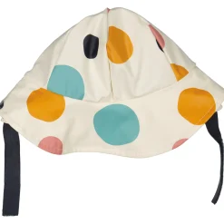 Barn Geggamoja Solhattar Och Kepsar<Sydväst /Regnhatt fodrad Prickig Beige