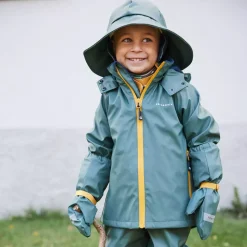 Barn Geggamoja Solhattar Och Kepsar|Vintermössor<Sydväst/Regnhatt Mossgrön